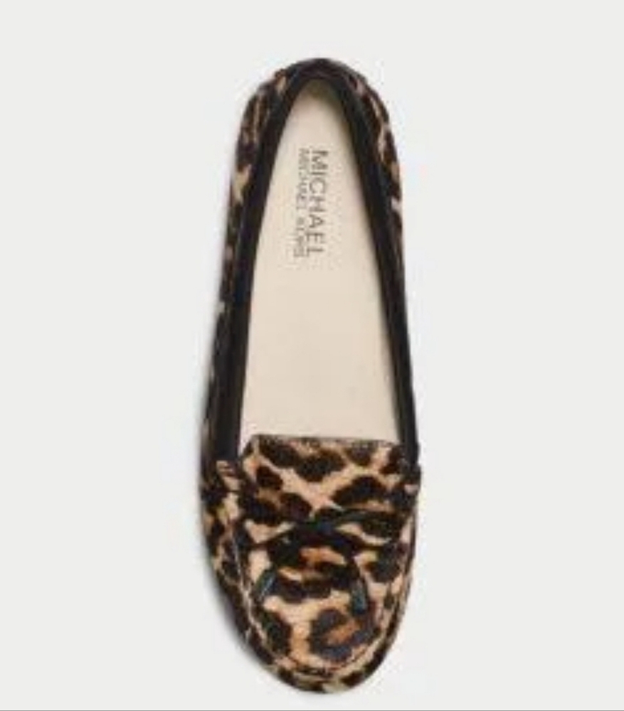 Michael Kors Leopard Daisy Moccasin Size 8M - Picture 2 of 6